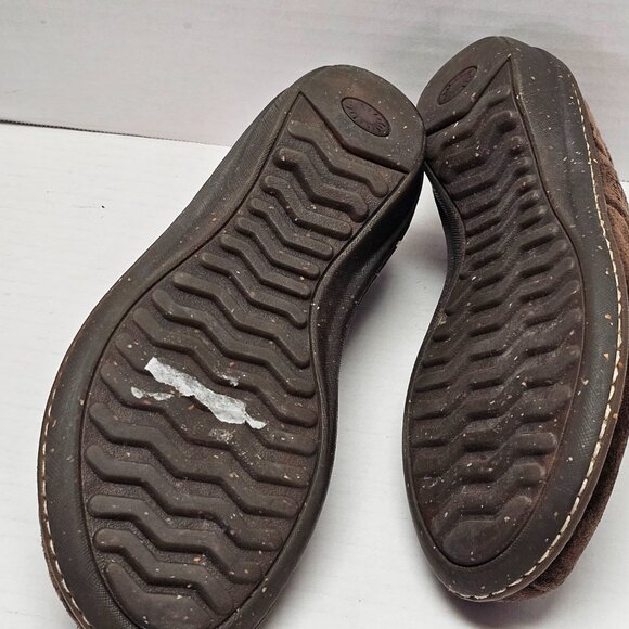 UGG 1757 Bettey Brown Leather Suede Slip On Sheepskin Inside Lined Mocs Shoes 9 - Picture 12 of 16
